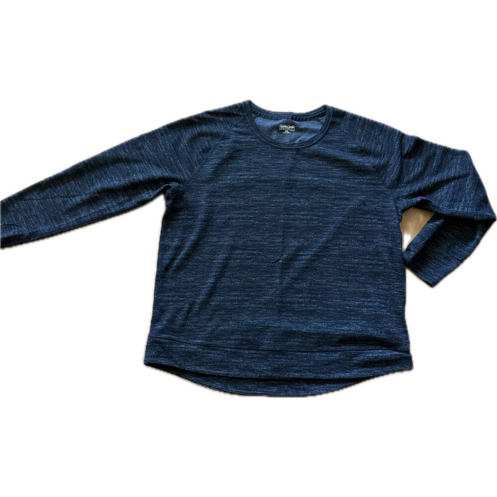 Kirkland Signature Ladies’ Pullover 2XL Black and Grey Heather Sweatshirt Shirt